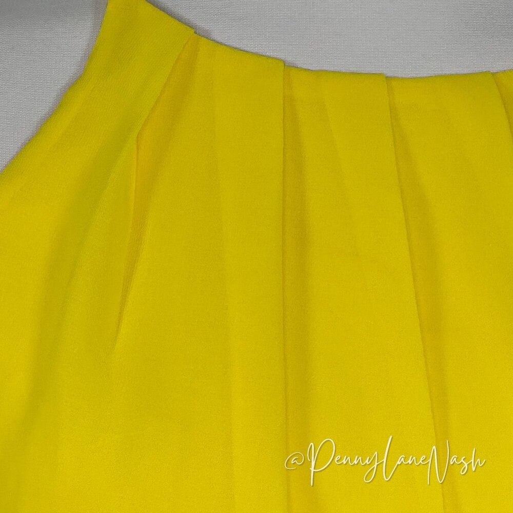 BCX Yellow Chiffon Halter Neck Mini Dress - Picture 11 of 11